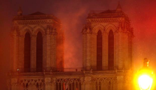 Notre-Dame Is the Burning Heart of Paris
There is the sense that we have failed, as a civilization, to care for something priceless.
Huge fire at Notre Dame cathedral in Paris, France 